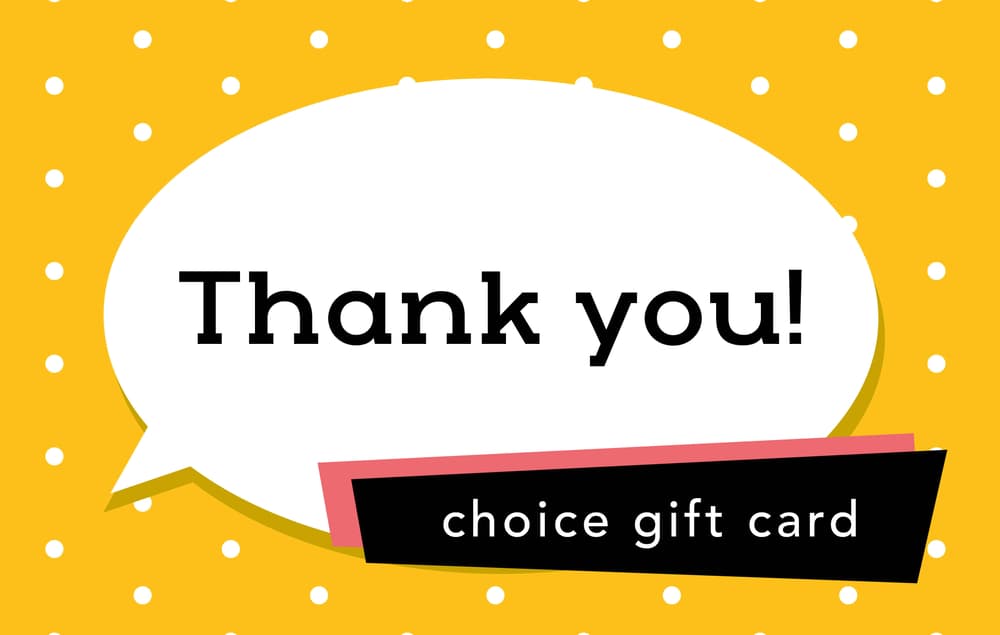 Thank You Choice Gift Card