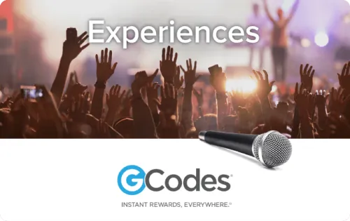 GCodes Global Experiences Gift Card