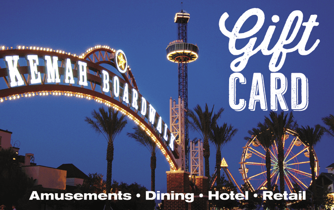 Kemah Boardwalk Gift Card