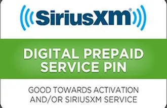 SiriXM Radio Gift Card
