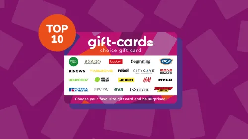 Top 10 most popular gift cards