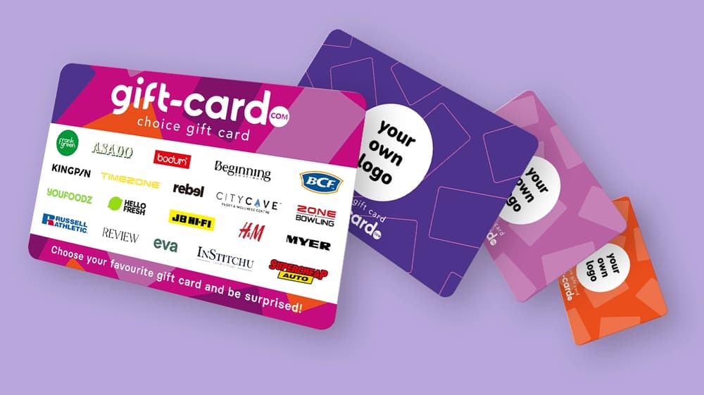 Personalised gift cards