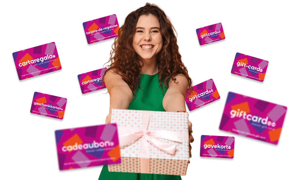 Girl with cards - new