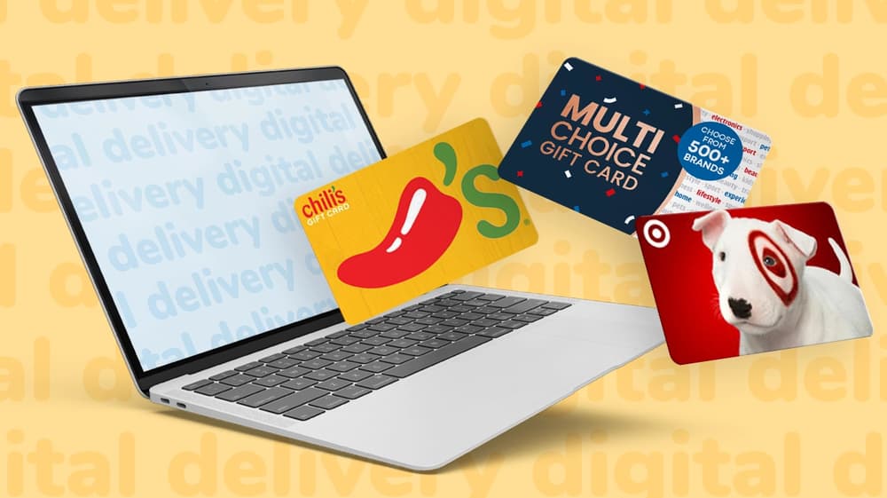 Digital gift card delivery for business