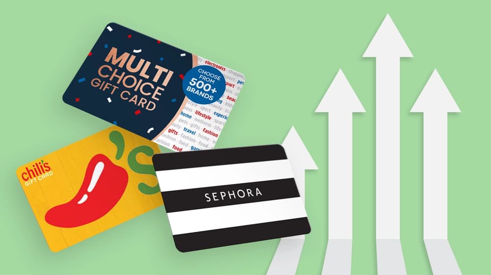 Sales incentives with gift cards
